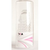 Гелевая прозрачная насадка с 2 отростками - 13 см. - Toyfa Basic - в Курске купить с доставкой