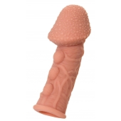 Насадка на фаллос с пузыриками, венками и ребристостью KOKOS Extreme Sleeve 09 - 12,7 см. - KOKOS - в Курске купить с доставкой