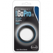 Черно-синее эрекционное кольцо Silicone Go Pro Cock Ring - Blush Novelties - в Курске купить с доставкой