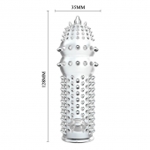 Закрытая прозрачная насадка Crystal sleeve - 14,2 см. - Erowoman-Eroman - в Курске купить с доставкой