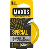 Презервативы с точками и рёбрами в железном кейсе MAXUS Special - 3 шт. - Maxus - купить с доставкой в Курске