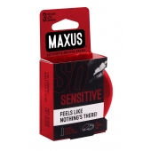 Ультратонкие презервативы в железном кейсе MAXUS Sensitive - 3 шт. - Maxus - купить с доставкой в Курске
