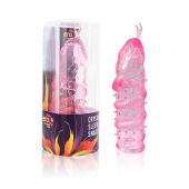 Закрытая рельефная насадка Crystal sleeve snakes в виде змеи с усиками - 14 см. - Erowoman-Eroman - в Курске купить с доставкой