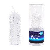 Закрытая рельефная насадка Crystal sleeve с усиками - 12 см. - Erowoman-Eroman - в Курске купить с доставкой