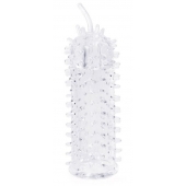Закрытая рельефная насадка Crystal sleeve с усиками - 12 см. - Erowoman-Eroman - в Курске купить с доставкой