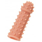 Телесная реалистичная насадка KOKOS Extreme Sleeve 03 с дополнительной стимуляцией - 12,7 см. - KOKOS - в Курске купить с доставкой