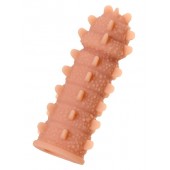 Телесная реалистичная насадка KOKOS Extreme Sleeve 04 с дополнительной стимуляцией - 12,7 см. - KOKOS - в Курске купить с доставкой