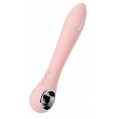 Розовый силиконовый вибратор с электростимуляцией GALVANI VIBE - 21 см. - ToyFa - купить с доставкой в Курске