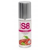 Смазка на водной основе S8 Flavored Lube со вкусом вишни - 125 мл. - Stimul8 - купить с доставкой в Курске