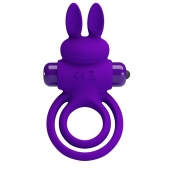 Фиолетовое эрекционное кольцо с вибростимуляцией клитора Vibrant Penis Ring III - Baile - в Курске купить с доставкой