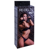 Черные кожаные наручники Naila - Rebelts - купить с доставкой в Курске