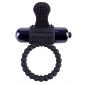 Черное эрекционное виброкольцо Vibrating Silicone Super Ring - Pipedream - в Курске купить с доставкой
