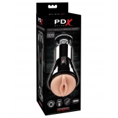 Телесный вибромастурбатор-вагина Cock Compressor Vibrating Stroker - Pipedream - в Курске купить с доставкой