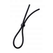 Черное лассо на пенис с одной бусиной - A-toys - в Курске купить с доставкой