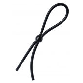 Черное лассо на пенис с одной бусиной - A-toys - в Курске купить с доставкой