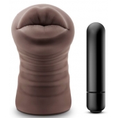 Коричневый мастурбатор-ротик Renee - Blush Novelties - в Курске купить с доставкой