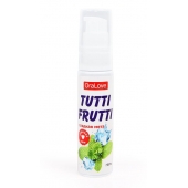 Гель-смазка Tutti-frutti со вкусом сладкой мяты - 30 гр. - Биоритм - купить с доставкой в Курске