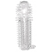 Закрытая прозрачная насадка на пенис с шипиками Nubby Sleeve - 14,5 см. - Chisa - в Курске купить с доставкой