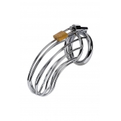 Серебристый пояс верности TOYFA на замочке - ToyFa - купить с доставкой в Курске Серебристый пояс верности TOYFA на замочке - ToyFa - купить с доставкой в Курске