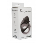 Черное эрекционное виброкольцо Pure Passion Sunset - Lola Games - в Курске купить с доставкой