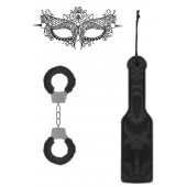 Черный игровой набор Introductory Bondage Kit №4 - Shots Media BV - купить с доставкой в Курске