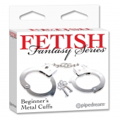 Металлические наручники Beginner s Metal Cuffs - Pipedream - купить с доставкой в Курске
