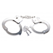 Металлические наручники Beginner s Metal Cuffs - Pipedream - купить с доставкой в Курске