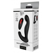 Черный вибромассажер простаты SWIRLING P-PLEASER - Dream Toys - в Курске купить с доставкой