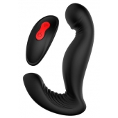 Черный вибромассажер простаты SWIRLING P-PLEASER - Dream Toys - в Курске купить с доставкой