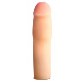 Телесная насадка-удлинитель на пенис PERFORMANCE 1.5INCH COCK XTENDER - 16 см. - Blush Novelties - в Курске купить с доставкой