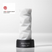 Белый 3D мастурбатор POLYGON - Tenga - в Курске купить с доставкой