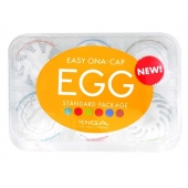 Набор из 6 мастурбаторов Tenga EGG Easy Beat с различным рельефом - Tenga - в Курске купить с доставкой