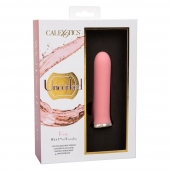 Нежно-розовый мини-вибромассажер Uncorked Rose - 12 см. - California Exotic Novelties