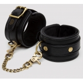 Черные оковы на ноги Bound to You Faux Leather Ankle Cuffs - Fifty Shades of Grey - купить с доставкой в Курске