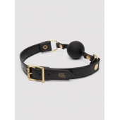 Черный кляп-шар Bound to You Faux Leather Ball Gag - Fifty Shades of Grey - купить с доставкой в Курске