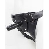 Черный пояс для насадок CLASS STRAP Restyling - LOVETOY (А-Полимер) - купить с доставкой в Курске