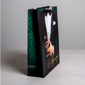 Бумажный пакет «Лучшему!» - 23 х 27 см. - Сима-Ленд - купить с доставкой в Курске