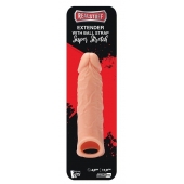 Телесная насадка EXTENDER WITH BALL STRAP 6.5 - 17 см. - Dream Toys - в Курске купить с доставкой