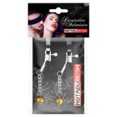 Оригинальные зажимы на соски с желтыми шариками - Notabu - купить с доставкой в Курске Оригинальные зажимы на соски с желтыми шариками - Notabu - купить с доставкой в Курске