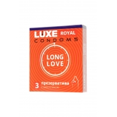 Презервативы с продлевающим эффектом LUXE Royal Long Love - 3 шт. - Luxe - купить с доставкой в Курске