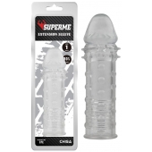 Прозрачная реалистичная насадка на пенис Extra Texture Sleeve - 16,2 см. - Chisa - в Курске купить с доставкой