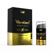 Жидкий интимный гель с эффектом вибрации Vibration! Vodka Energy - 15 мл. - INTT - купить с доставкой в Курске