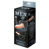 Телесный пустотелый харнесс MEN Style - 17,5 см. - LOVETOY (А-Полимер) - купить с доставкой в Курске
