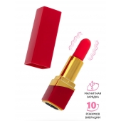 Красный вибратор-помада Pansies - 9 см. - ToyFa в Курске Красный вибратор-помада Pansies - 9 см. - ToyFa