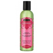 Массажное масло Naturals Strawberry Dreams с ароматом клубники - 59 мл. - Kama Sutra - купить с доставкой в Курске