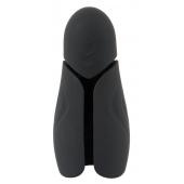 Черный силиконовый вибромастурбатор с нагревом Masturbator with 2 Functions - Orion - в Курске купить с доставкой