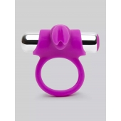 Лиловое виброкольцо с пультом ДУ Remote Control Cock Ring - Happy Rabbit - в Курске купить с доставкой