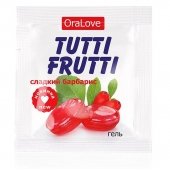 Гель-смазка Tutti-frutti со вкусом барбариса - 4 гр. - Биоритм - купить с доставкой в Курске