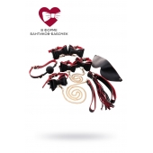 Черно-красный бондажный набор Bow-tie - ToyFa - купить с доставкой в Курске