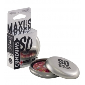 Экстремально тонкие презервативы в железном кейсе MAXUS Extreme Thin - 3 шт. - Maxus - купить с доставкой в Курске